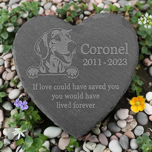 Foxhound Memorial Stone, Foxhound Outdoor Memorial, Foxhound Loss Sympathy Gift, in Memory of Foxhound
