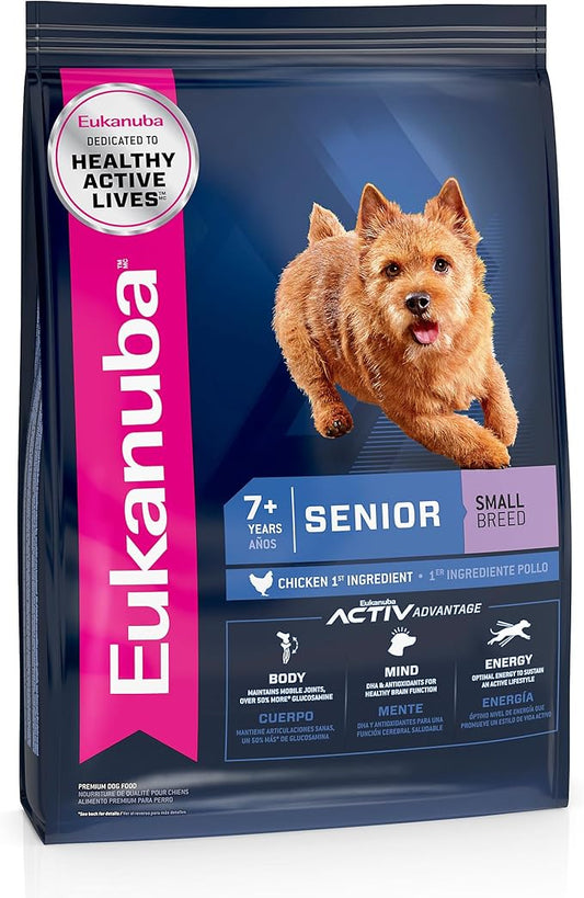 Eukanuba Senior Small Breed Dry Dog Food, 4.5 lb Bag