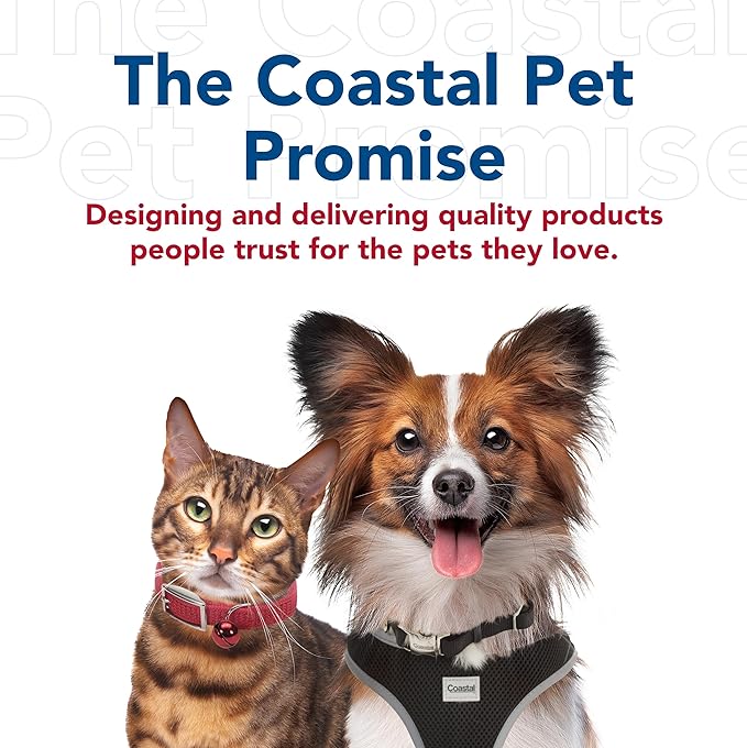 Coastal Pet Safari Double Row Undercoat Rake - Gentle Dematting and Deshedding Grooming Comb for Dogs