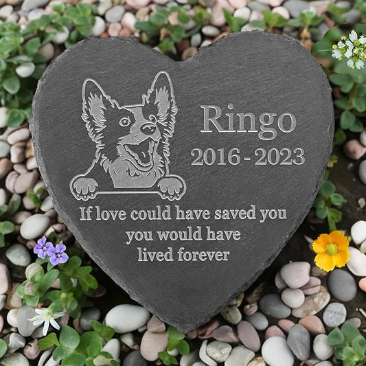Bobtail Headstone, Bobtail Grave Stone, Bobtail Tombstone, Bobtail Grave Markers, Bobtail Garden Stone