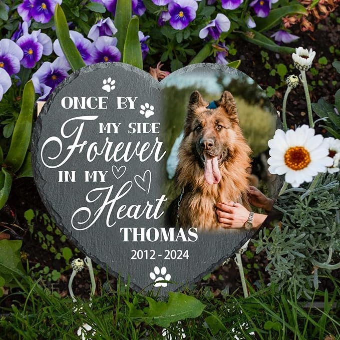 DIYKST Dog Memorial Gifts for Loss of Dog Sympathy Gift,Dog Memorial Stone,Pet Memorial Gifts,Pet Loss Gifts,Pet Memorial Stones for Dogs Cemetery Decorations for Grave,Cat Memorial (Sympathy Gift)