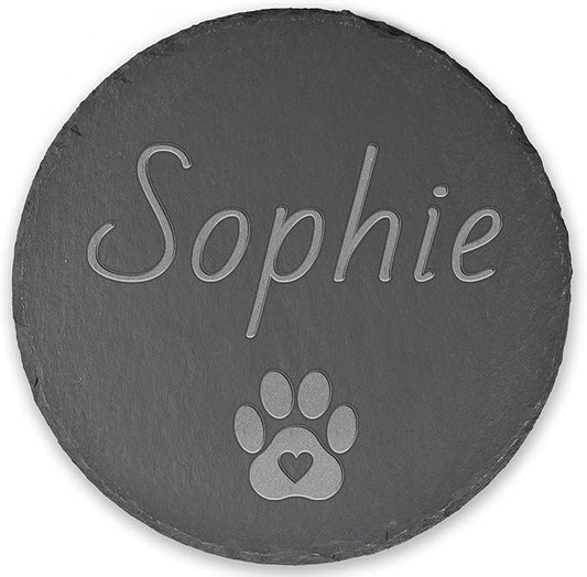 Pet Memorial Gift, Pet Memorial Stone, Sympathy Gift, Personalized Pet Memorial, Memorial Gift, Dog Memorial, Cat Memorial, Memorial Stone - Pet Paw Print