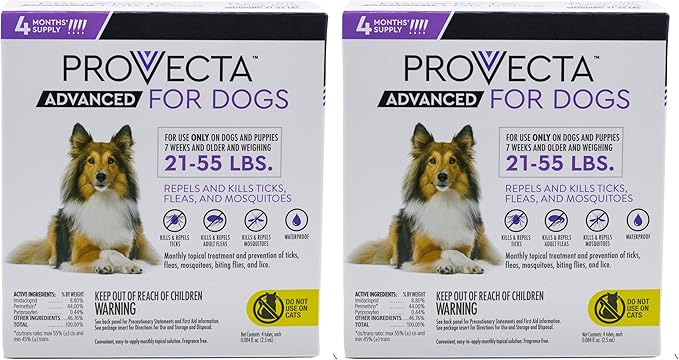 4 Doses Advanced for Dogs, Large/21-55 lb (Pack of 2)