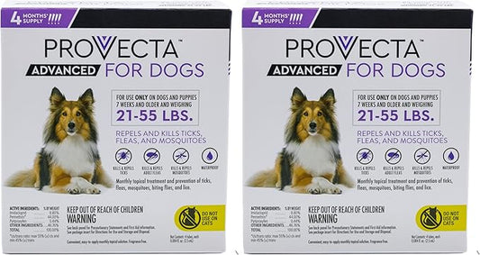 4 Doses Advanced for Dogs, Large/21-55 lb (Pack of 2)