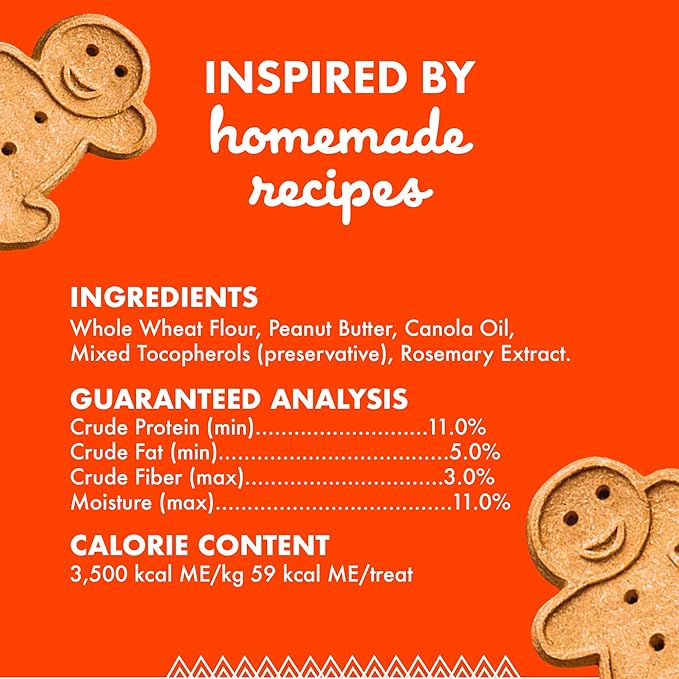 Buddy Biscuit 3.5 lbs. Bag of Crunchy Dog Treats Made with Natural Peanut Butter