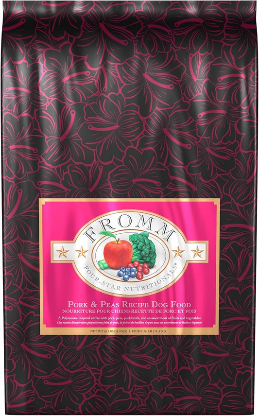 Fromm Four-Star Nutritionals Pork & Peas Dog Food - Premium Dry Dog Food - Pork Recipe - 26 lb