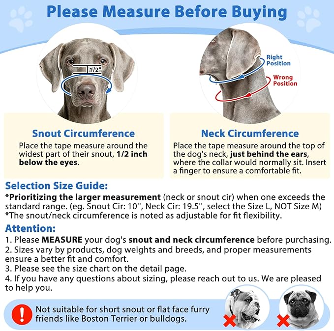 BARKLESS No Pull Dog Head Collar for Gentle Training Walking, Soft Padded Head Halter with Collar Safety Clip, Comfortable Fit Muzzle Leash with Reflective Strap for Medium Large Dog (Grey, M)