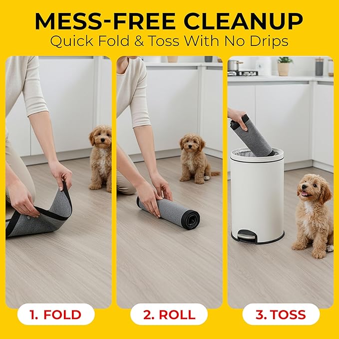 Glad for Pets Extra Large Charcoal Dog Training Pads, Absorbent Leak Proof Pee Pads for Dogs and Puppies, Odor Control Potty Pads with Activated Carbon, 28 x 30 Inches, 30 Count - 6 Pack