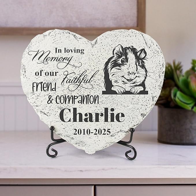 Personalized Dog Memorial Stone, Loss Gifts for Pet, Garden Stone, Pet Loss Gifts Cat Memorial Gifts, Cemetery Decorations, Grave Stone (Guinea Pig)