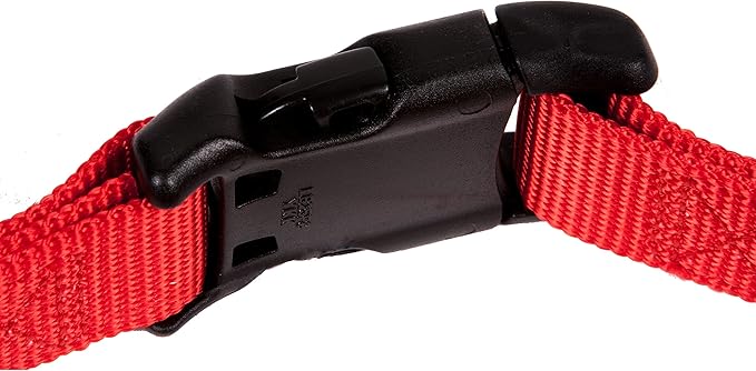 GOGO Pet Products 1-Inch Martingale Dog Collar, Large, Red