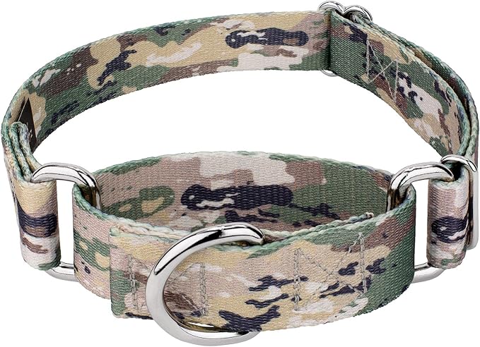 Country Brook Petz - Mountain Viper Camo Martingale Dog Collar - Camouflage Collection Featuring Rugged Designs (1 Inch, Extra Large)
