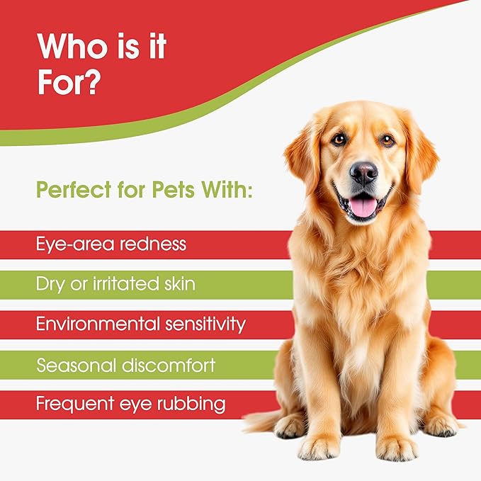 Pet Eye Relief Cream – Soothes Irritation & Moisturizes Dry Eyes – Dog Eye Cream, Cat Eye Ointment, and Pet Eye Care for Dogs, Cats & Horses – 7g Tube