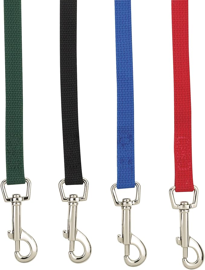 Guardian Gear Cotton Web Dog Training Lead 15'x5/8", Red