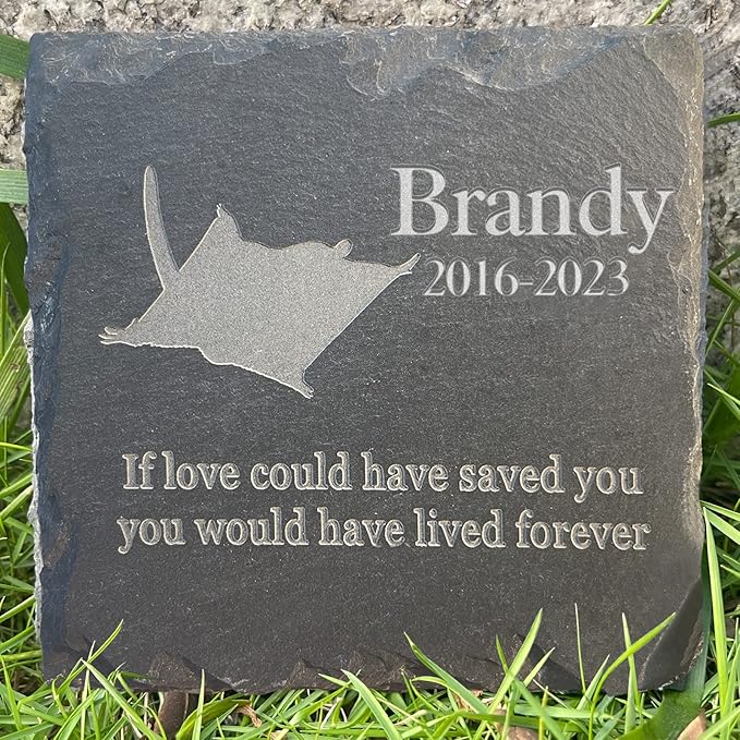 Personalized Pet Memorial Stone, Custom Loss of Flying Squirrel Gifts Pet Keepsake Gifts Personalized Garden Stone Flying Squirrel Sympathy Stone Flying Squirrel Memorial Tombstone - Flying Squirrel