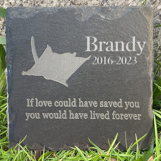 Personalized Pet Memorial Stone, Custom Loss of Flying Squirrel Gifts Pet Keepsake Gifts Personalized Garden Stone Flying Squirrel Sympathy Stone Flying Squirrel Memorial Tombstone - Flying Squirrel