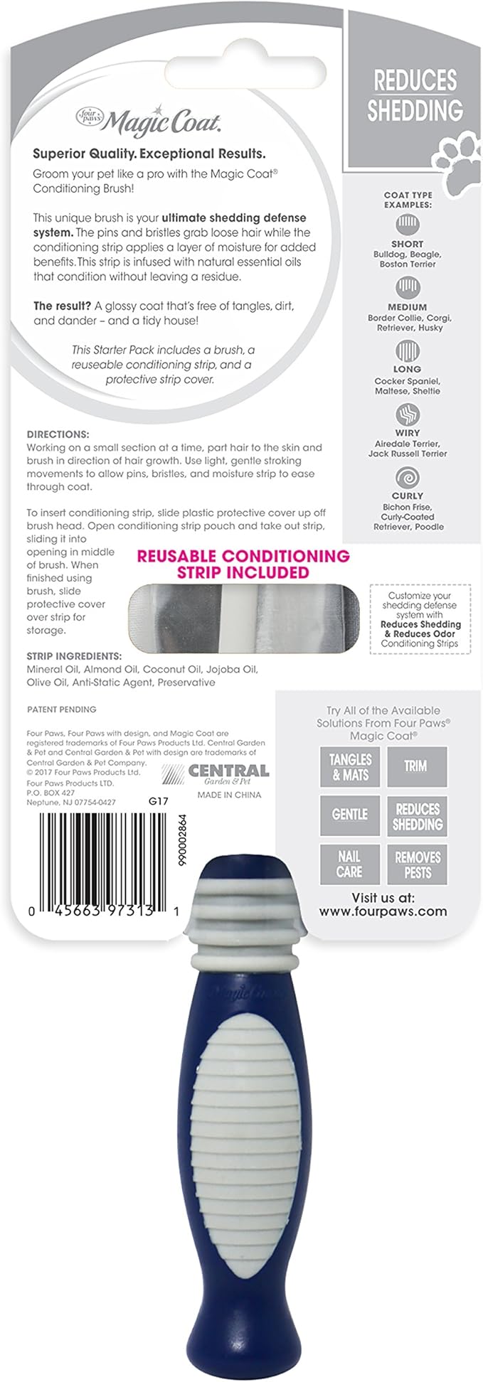 Four Paws Brush with Conditioner