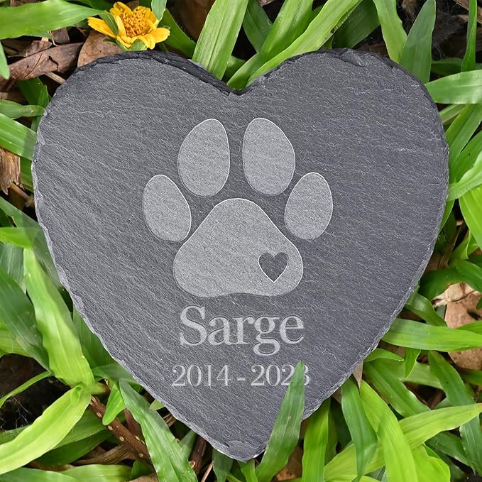 Pet Memorial Stones for Loss of Dog, Personalized Pet Memorial Gifts, Dog Sympathy Gifts, Loss of Cat Remembrance Gifts, Personalized Pet Headstone, Pet Grave Markers