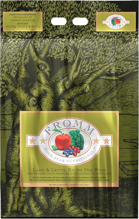 Fromm Four-Star Nutritionals Lamb & Lentil Dog Food - Premium Dry Dog Food - Lamb Recipe - 12 lb