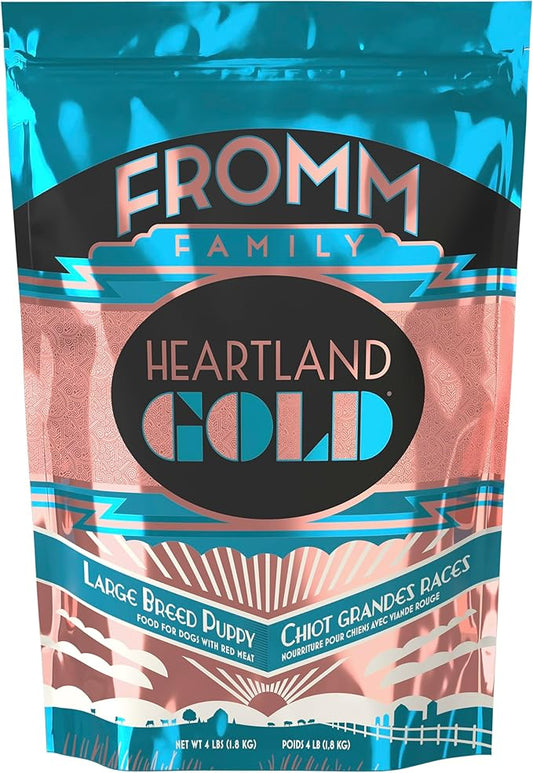 Fromm Heartland Gold Large Breed Puppy Dry Dog Food - Dry Puppy Food for Large & Giant Breeds - Beef Recipe - 4 lb