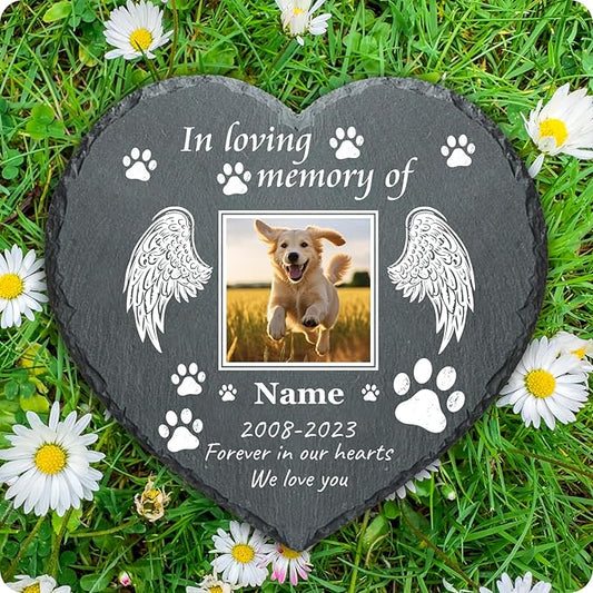 Memorial Gifts for Loss of Dog Custom Dog Memorial Stone, Pet Memorial Gifts, Pet Memorial Stones, Cemetery Decorations for Graves, Cat Memorial Gifts