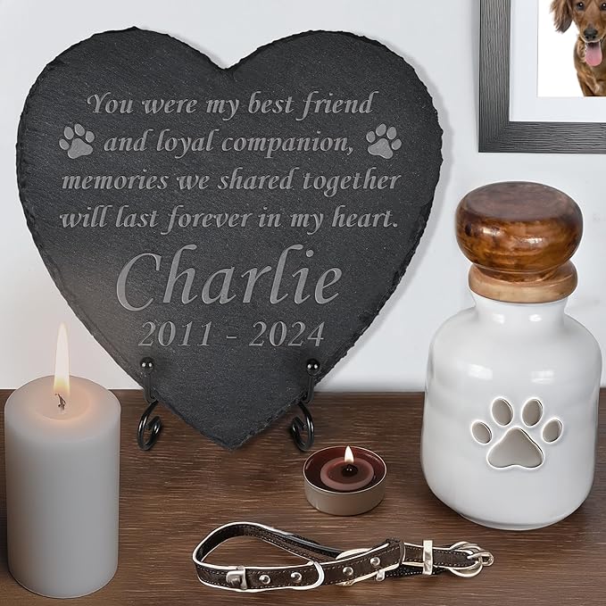 Dog Memorial Gifts for Loss of Dog, Dog Memorial Stone, Pet Memorial Gifts, Pet Memorial Stone, Pet Loss Sympathy Gift, Cat Memorial Gifts, Dog Bereavement Gifts - You were My Best Friend