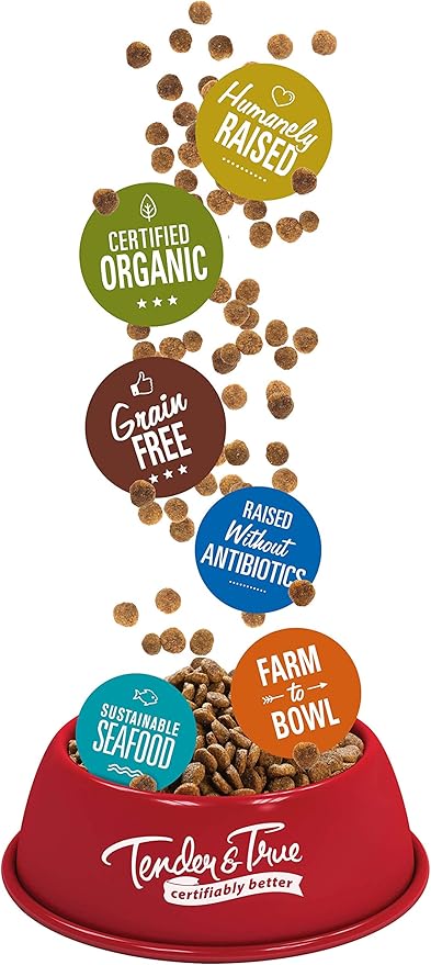 Tender & True Organic Chicken & Liver Recipe Dog Food, 11 lb