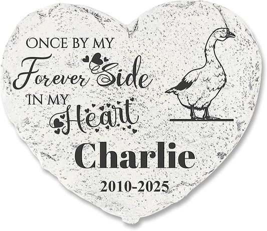 Personalized Pet Memorial Stone - Garden Memorial Stone Customized- Goose Headstone - Goose Tombstone - Garden Stepping Stone - Memorial Plaque Outdoor