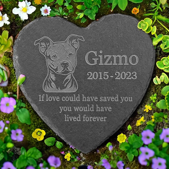 Personalized Pit Bull Memorial, Pit Bull Dog Memorial Stone, Loss of Pit Bull, Pit Bull Keepsake, in Memory of Pit Bull