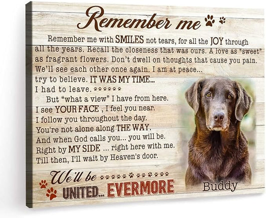 Benicee Shop Labrador Retriever Gifts, Labrador Dog Photo Collage Canvas, Gift for Labrador Lovers, Labrador Dog Memorial Canvas, Labrador Wall Art