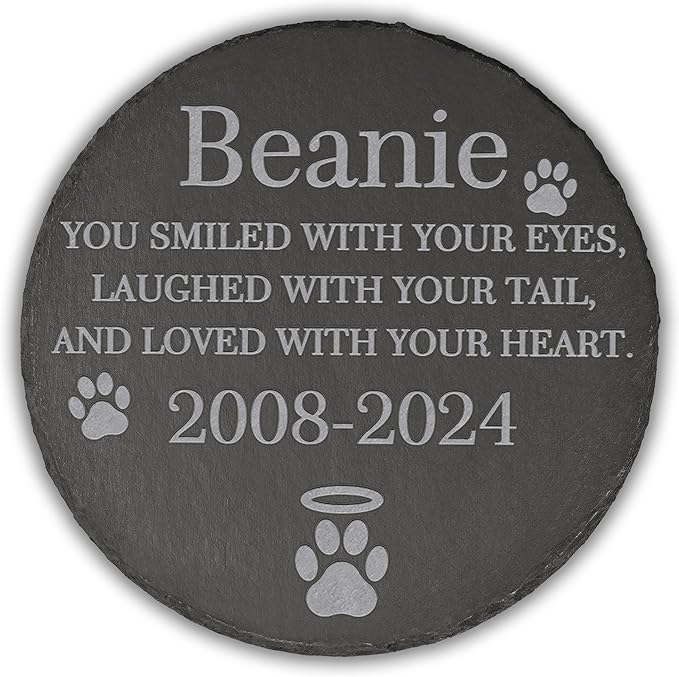Pet Memorial Gift, Pet Memorial Stone, Sympathy Gift, Personalized Pet Memorial, Memorial Gift, Dog Memorial, Cat Memorial, Memorial Stone - Love with Your Heart