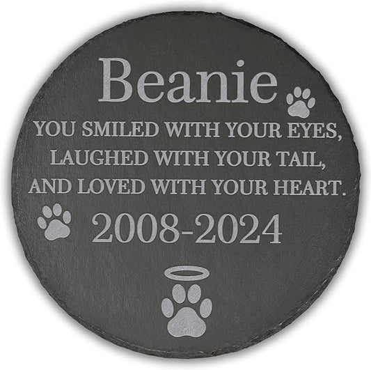 Pet Memorial Gift, Pet Memorial Stone, Sympathy Gift, Personalized Pet Memorial, Memorial Gift, Dog Memorial, Cat Memorial, Memorial Stone - Love with Your Heart
