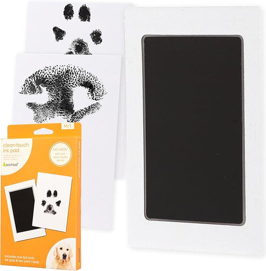 Pearhead Pet Clean-Touch Ink Pad, Medium/Large, Black Ink Pad for Cats or Dogs, Pet Owner, Pet Owner Must Have Item, Pet Memory Keepsake, for Medium to Large Pets