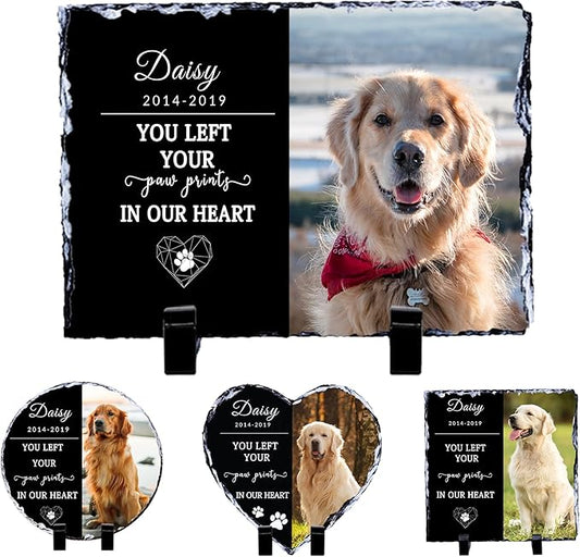 Personalized Pet Memorial Stone, Dog Memorial Gifts for Loss of Dogs, Loss of Dog Sympathy Gift, Pet Memorial Gift for Dogs, Cemetery Decorations for Grave