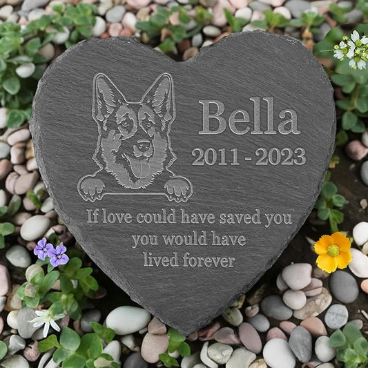 German Shepherd Memorial Gifts, German Shepherd Stone, German Shepherd Memorial Stone, German Shepherd Loss, German Shepherd Keepsake Memorial, in Loving Memory German Shepherd