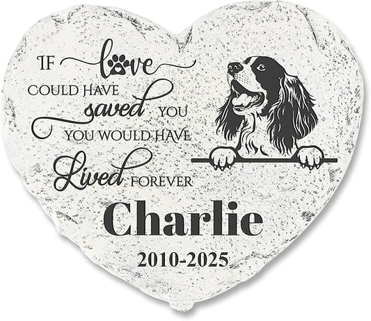 Personalized Pet Memorial Stone - Garden Memorial Stone Customized- Dog Headstone - Dog Tombstone - Loss Gift for Dog - Memorial Plaque Outdoor