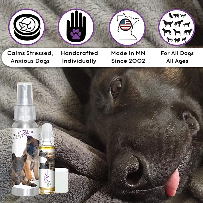 The Blissful Dog Belgian Malinois Relax Dog Aromatherapy Spray for Your Dog's Anxiety