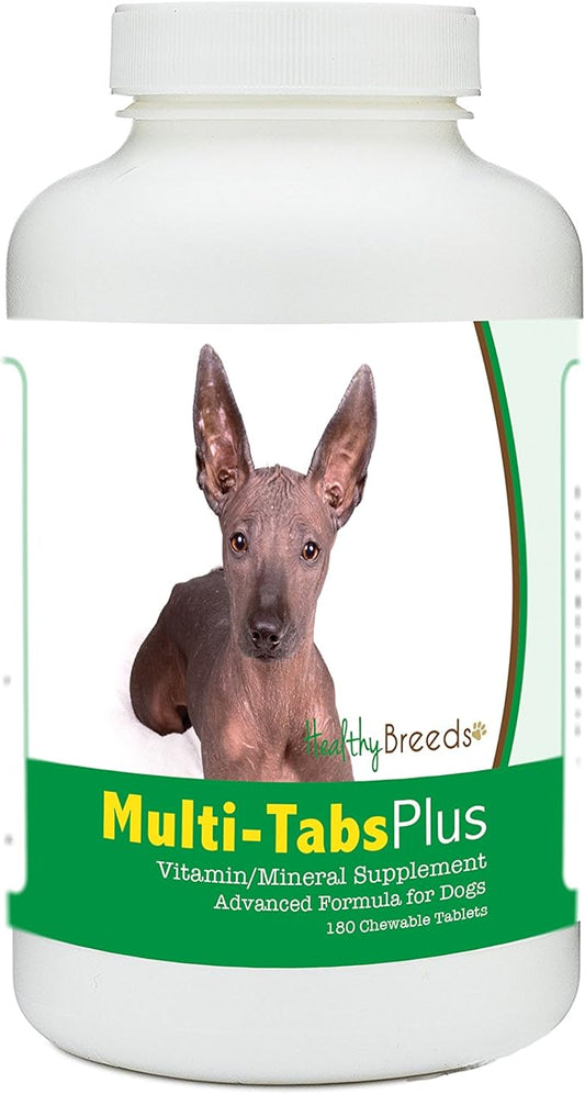 Healthy Breeds Xoloitzcuintli Multi-Tabs Plus Chewable Tablets - The Vitamins & Minerals Your Dog Needs to Support Better Health from The Inside Out - 180 Count