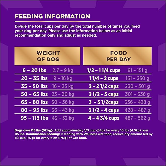 Wellness CORE+ Dry Dog Food with Freeze Dried Pieces, Grain Free, High Protein, Natural, Ocean Whitefish, Herring, & Salmon Recipe, (18-Pound Bag)