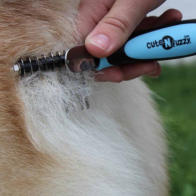 Pet Dematting Comb, Blue