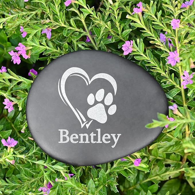 Pet Memorial Stones - Pet Sympathy Gifts for Dogs - Cat Memorial Gifts for Loss of Cats - Loss of Dog Sympathy Gift - Cat Remembrance Gift - Dog Bereavement Present