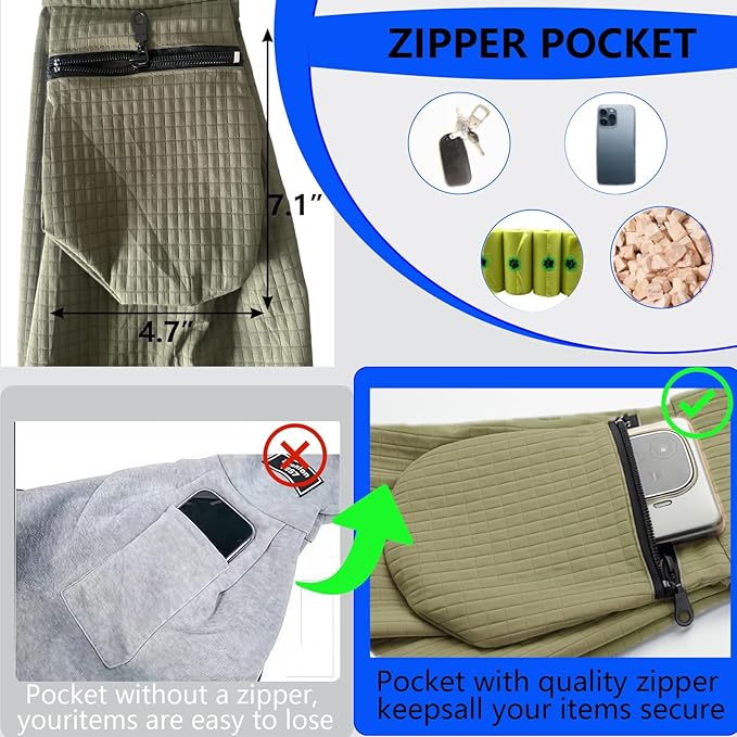 Dog Sling,Dog Slings for Small Dogs for 3-12 lbs,Puppy Sling Made of Waterproof and Anti-Static Fabric, Cat Sling with Storage Bag, Anti-Detachment, Make It Easy for Pets to Travel Green
