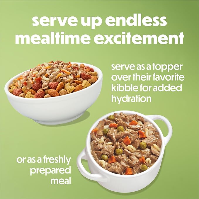 Purina Beneful Gravy Wet Dog Food Variety Pack, Prepared Meals Stew - (12) 10 oz. Tubs