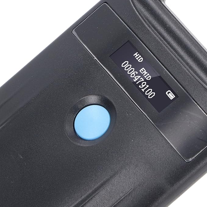 Pet Microchip Reader, 134.2KHz ISO11784 85 FDX B EMID Handheld Animal ID Reader, Rechargeable Pet Tag Scanner, 128 Sets Data Storage, for Dog Cat Pig Sheep Ox