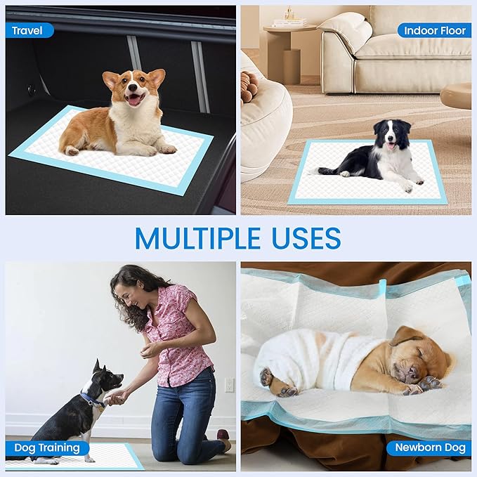 28"x34" Dog Pee Pads Extra Large, Super Absorbent Leakproof Quick Drying Pee Pads, Training Puppy Pads Disposable Pee Pads for Dogs - 40 Count