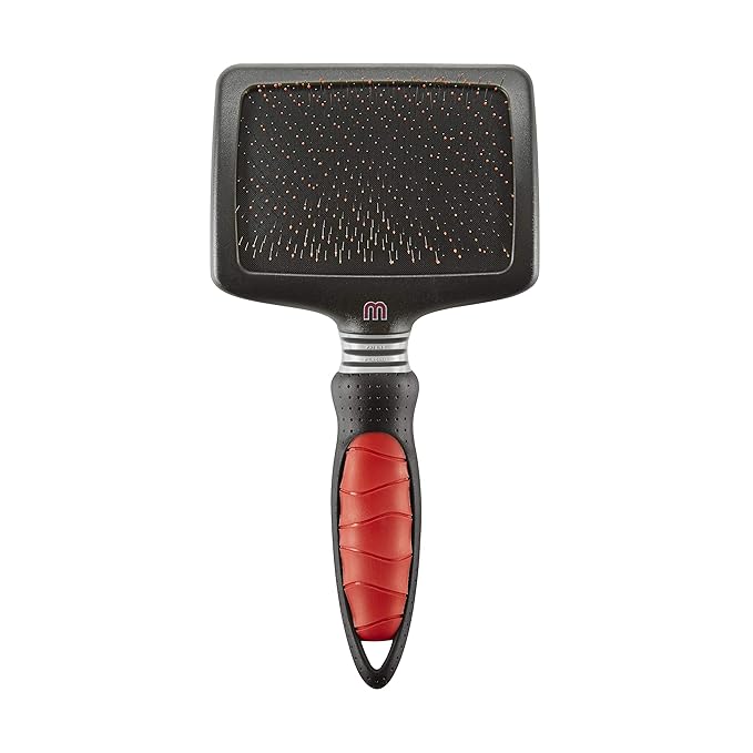 Mikki Dog, Cat, Puppy, Kitten Grooming Soft Pin Slicker Brush -For Knot, Tangle -Lrg-XLrg Pet-XLarge