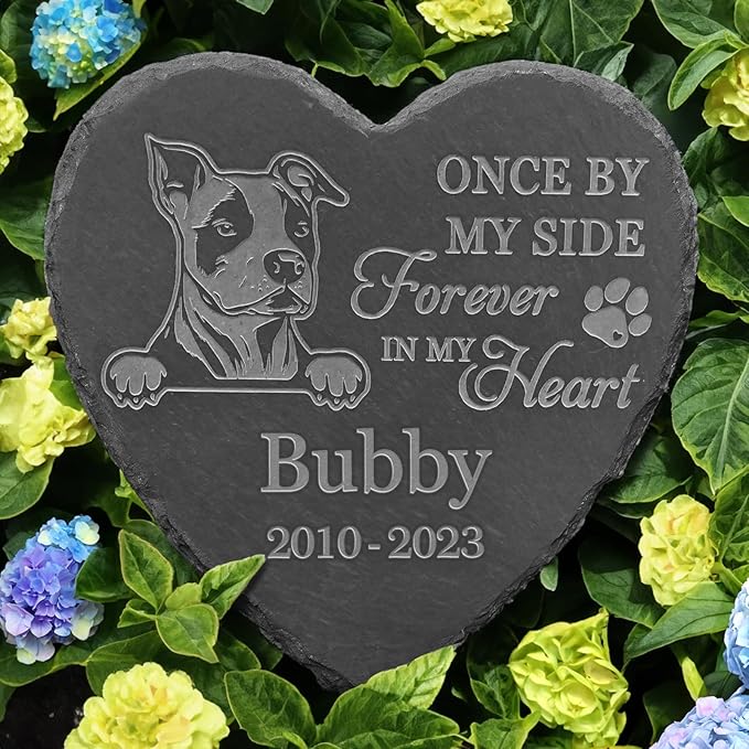 American Staffordshire Terrier Outdoor Memorial, American Staffordshire Terrier Tombstones, American Staffordshire Terrier Loss, American Staffordshire Terrier Memorial Keepsake