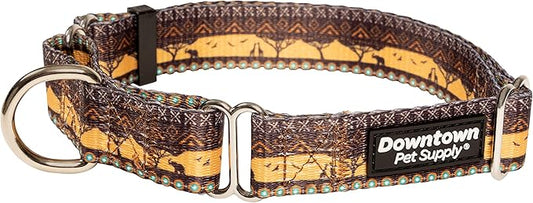 Downtown Pet Supply - Martingale Collar for Dogs - Big, Wide & Thick - Escape-Proof, Weatherproof, Durable & Comfortable - Sahara - Medium