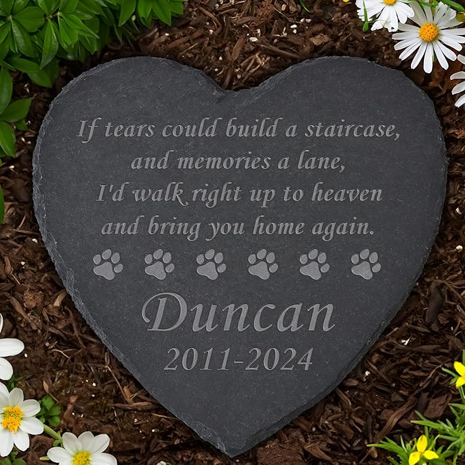 Personalized Pet Memorial Stone, Dog Memorial Gifts for Loss of Dog, Pet Loss Gifts, Pet Memorial, Loss of Dog Sympathy Gift, Dog Remembrance Gift, Pet Bereavement Gifts - Bring You Home Again
