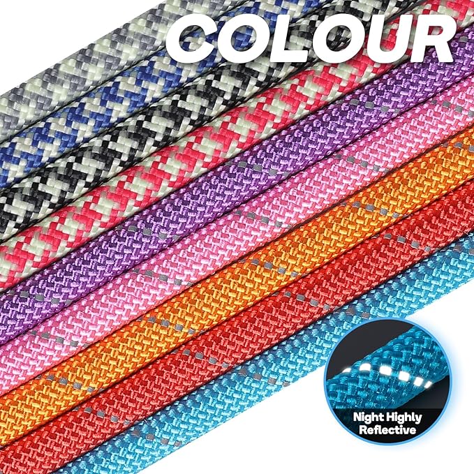 Grand Line Slip Lead Dog Leash - No Pull Training Dog Lead with 5ft Reflective Rope, Durable & Collar-Free for Small, Medium, Large Dogs and Puppies (Purple,M)