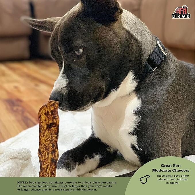 Redbarn Bully Slices for Dogs, Highly Palatable, Long-Lasting Natural Dental Treats with Functional Ingredients, 9 oz. (Pack of 3) - Peanut Butter
